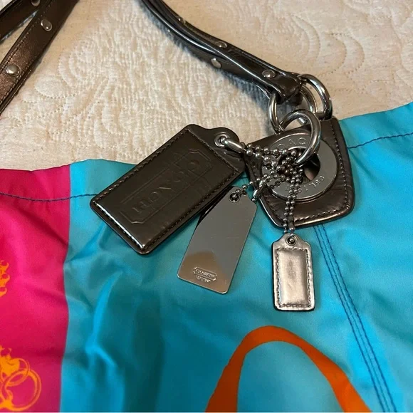 Rare Coach Madison Limited Edition Nylon Tote Style Purse, Never Used - Picture 6 of 10